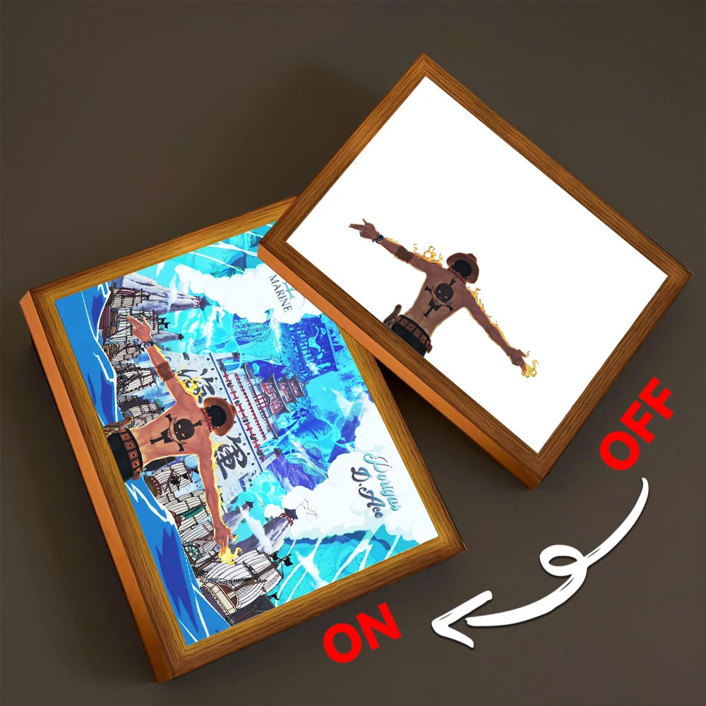 One Piece Premium 3D Lichtkunst Rahmen