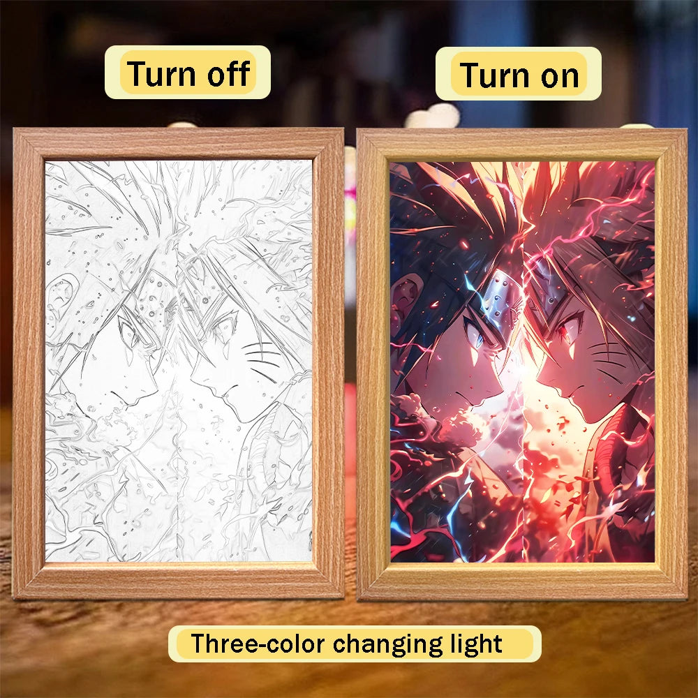 Premium Anime 3D Lichtkunst Rahmen