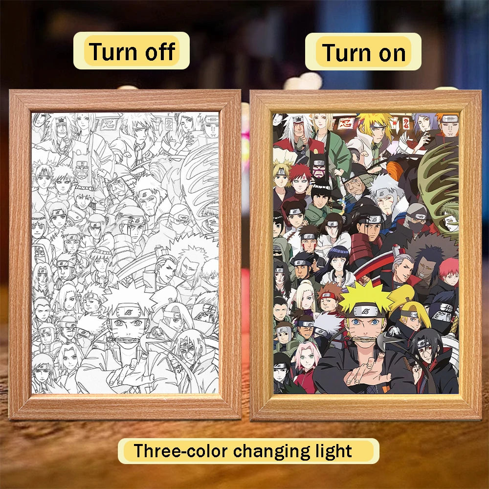 Premium Anime 3D Lichtkunst Rahmen