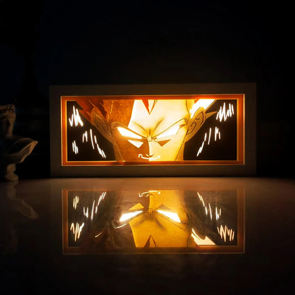 Anime Papier-Schnitt Nachtlicht – Farbwechsel LED Lichtbox Atmosphäre Zimmerlampe