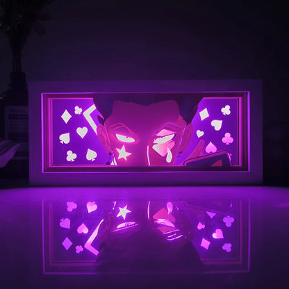 Anime Papier-Schnitt Nachtlicht – Farbwechsel LED Lichtbox Atmosphäre Zimmerlampe