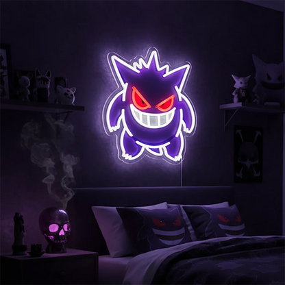 Premium Luffy Neon LED Wandkunst