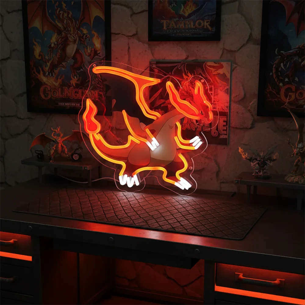 Premium Luffy Neon LED Wandkunst