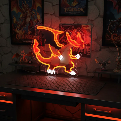 Premium Luffy Neon LED Wandkunst