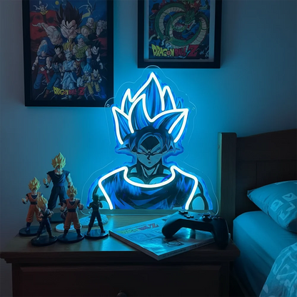 Luffy Silhouette Premium Neon Wandkunst