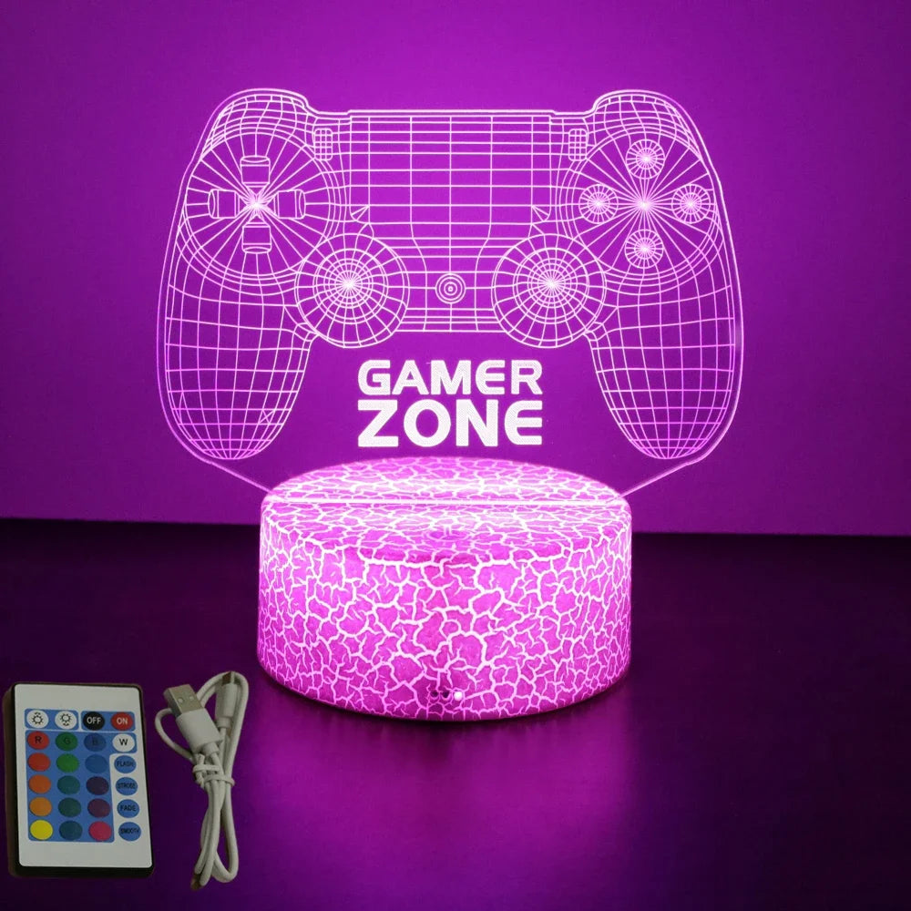 3D Gaming Setup Illusionslampe