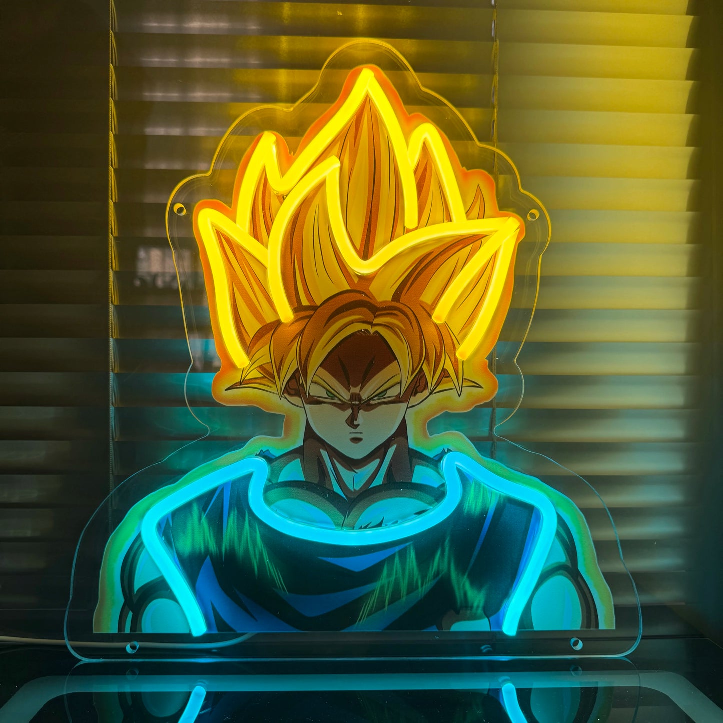 Luffy Silhouette Premium Neon Wandkunst