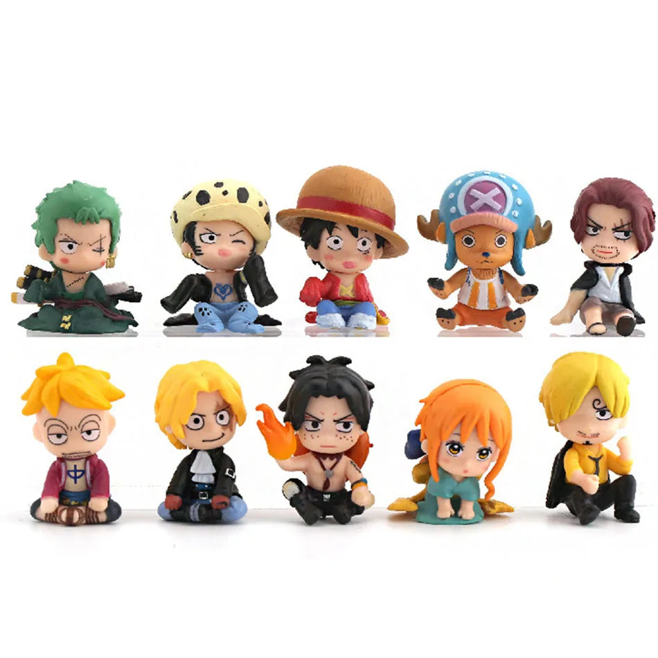 10-Piece Grand Line One Piece Figure Collection