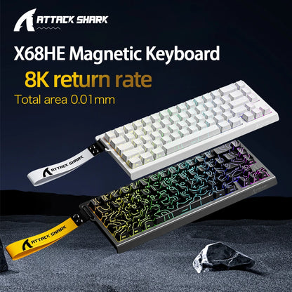 ATTACK SHARK X68HE Magnetisches Gaming Keyboard | 8000Hz, SOCD, Rapid Trigger