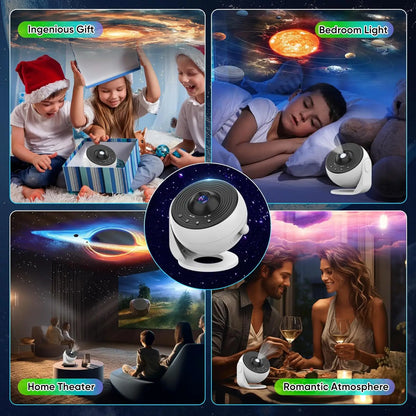 PRO Upgrade 360° Rotatable Starry Sky Galaxy Projector,13 in 1 Star Night Light with Fog and Milky Way Effects for Bedroom Gifts