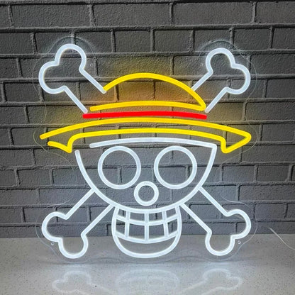 One Piece Acrylic Neon Led Light Animes Luffy Artwork For Home Festival Decor Party Bar Hotel Salon Business Shop Etc. Toys Home