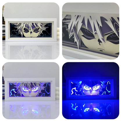 Anime Papier-Schnitt Nachtlicht – Farbwechsel LED Lichtbox Atmosphäre Zimmerlampe