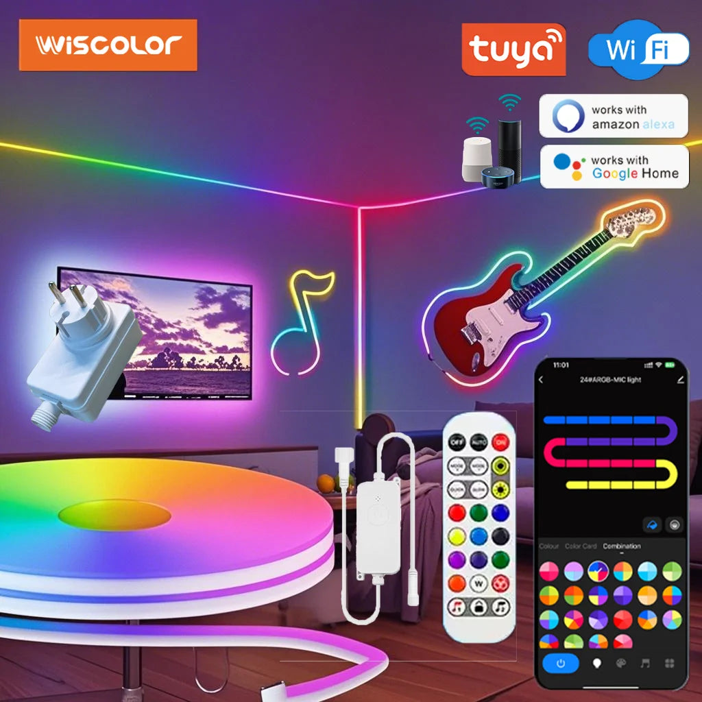 Smartes RGBIC Neon Lichtsystem