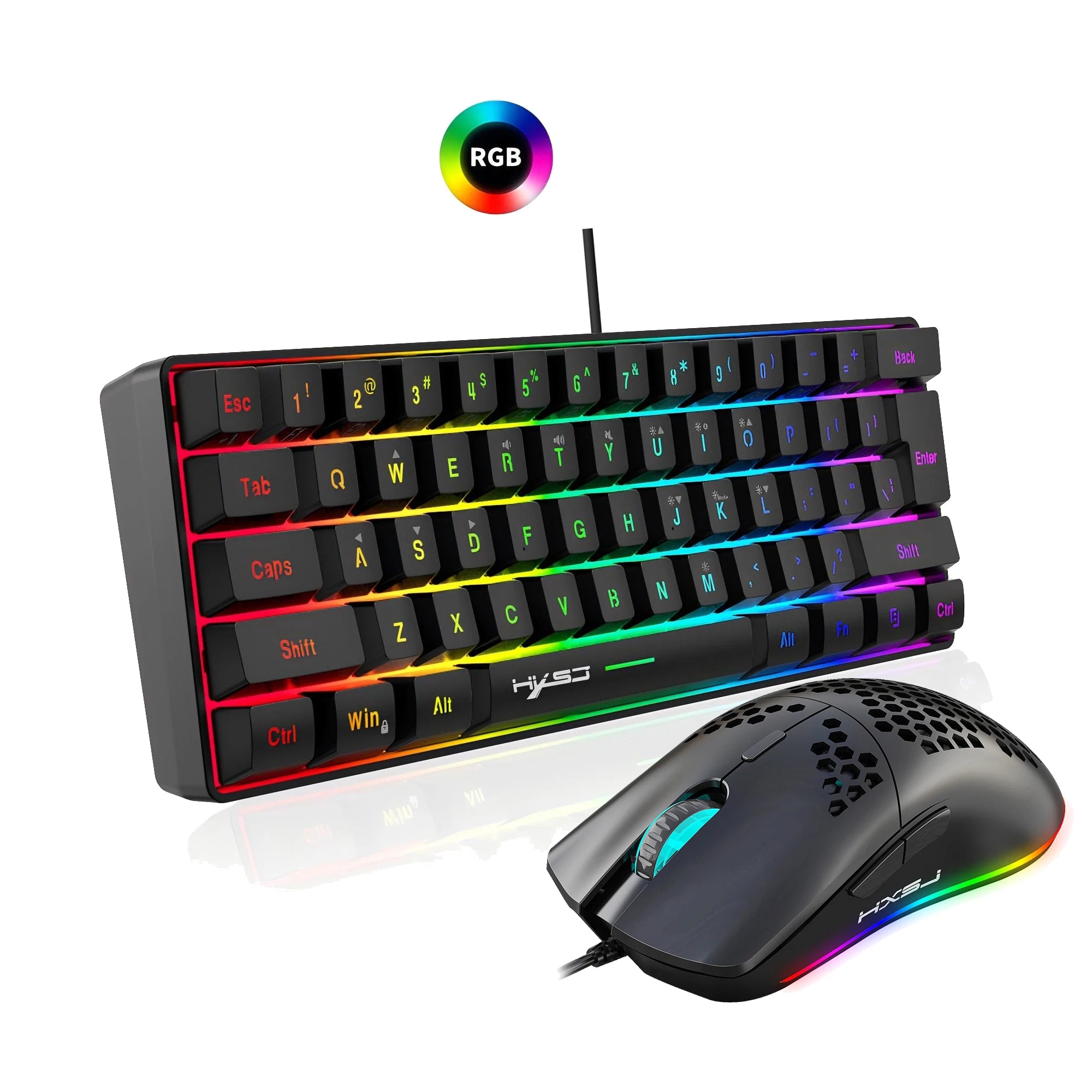 Ultra-Kompaktes RGB Gaming Set