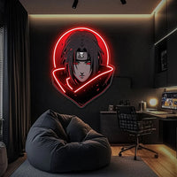 Naruto Itachi Uchiha Neon Light Sign USB Powered Dimmable LED Anime Wall Decor for Bedroom Gaming Room Decor Anime Fans Gift