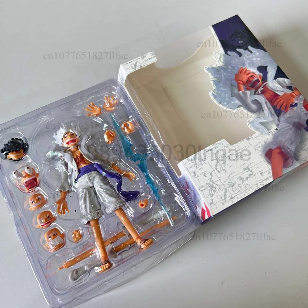 One Piece S.H.Figuarts Monkey D. Luffy Gear 5 NIKA Action Figure ONE PIECE Luffy Figure Movable Joint Collection Model Toys Christmas Gift