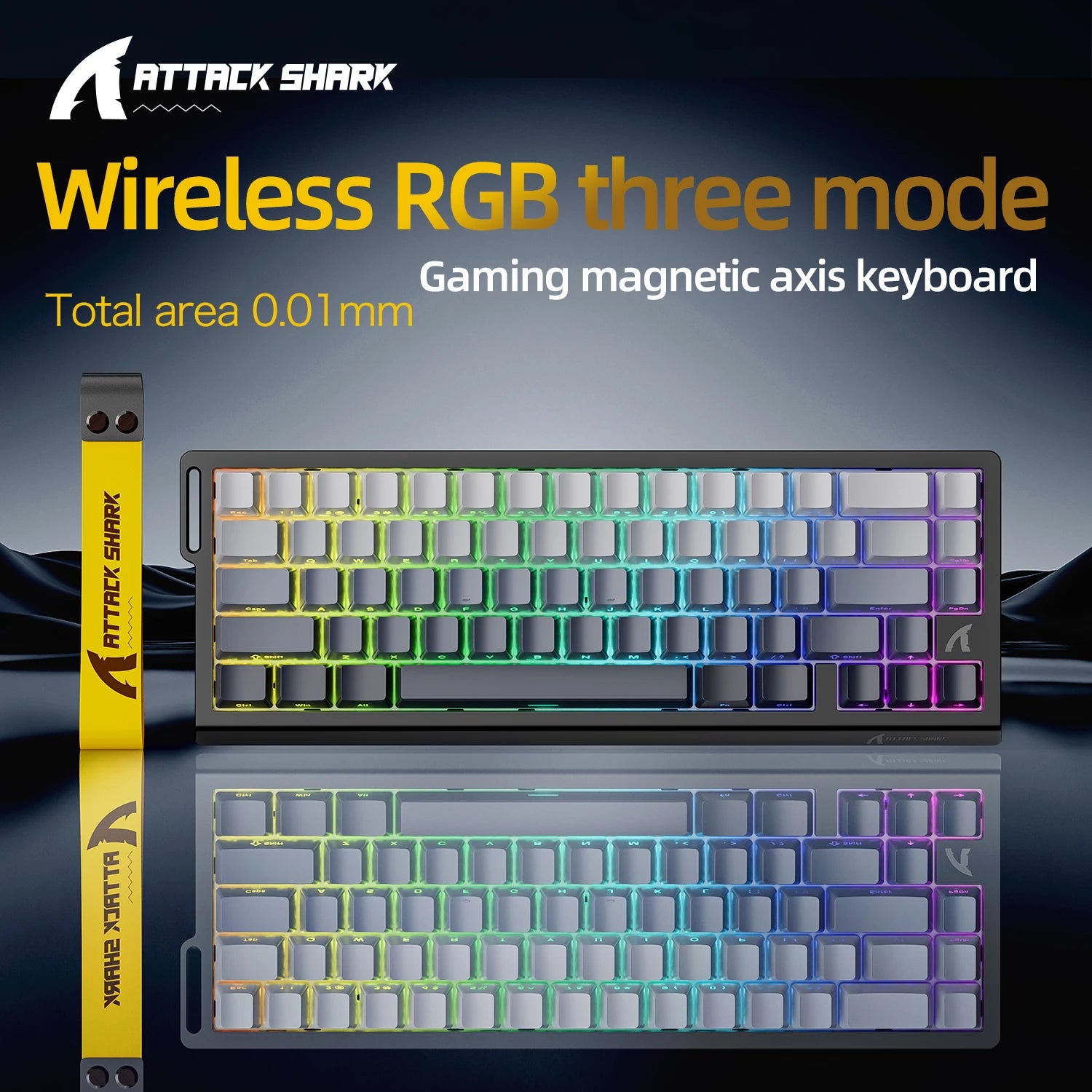 ATTACK SHARK X68HE Magnetisches Gaming Keyboard | 8000Hz, SOCD, Rapid Trigger