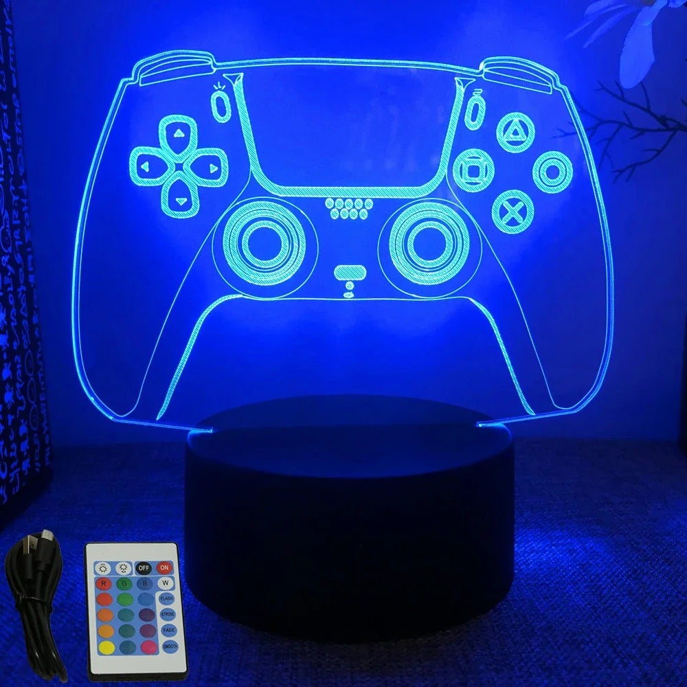 3D Gaming Setup Illusionslampe