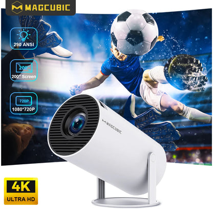 Magcubic Projector HY300 Pro 8K Android 14 Dual Wifi6 290ANSI Allwinner H726 BT5.4 1080P 1280*720P Home Cinema Outdoor Projector