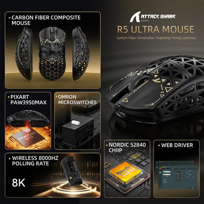 R5 Ultra Carbon Gaming Maus
