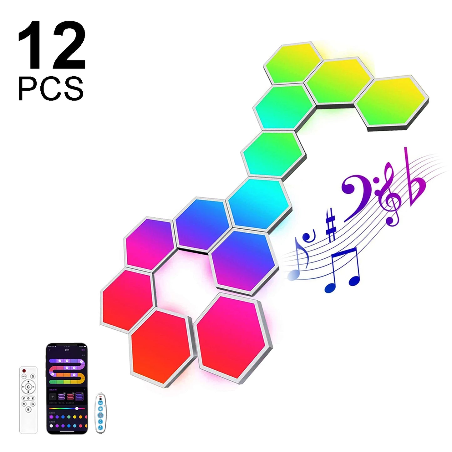 Modulares 3D Hexagon Lichtsystem