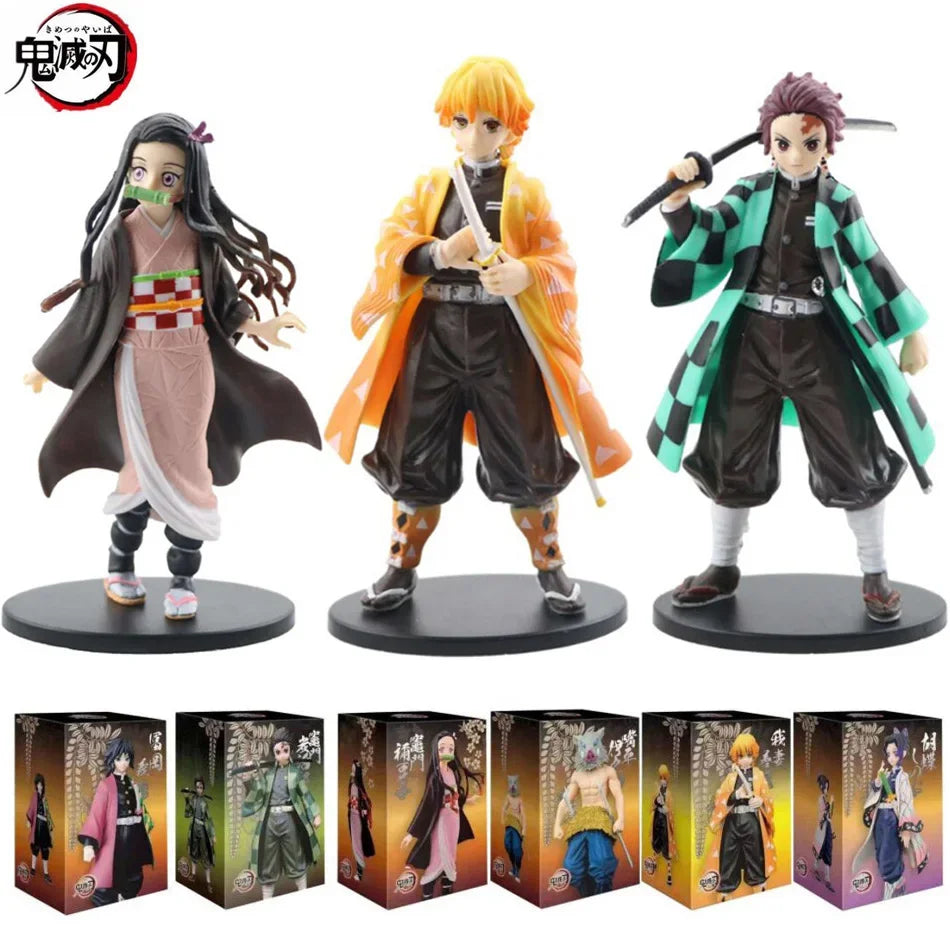 Demon Slayer Anime Figuren Set Kimetsu no Yaiba