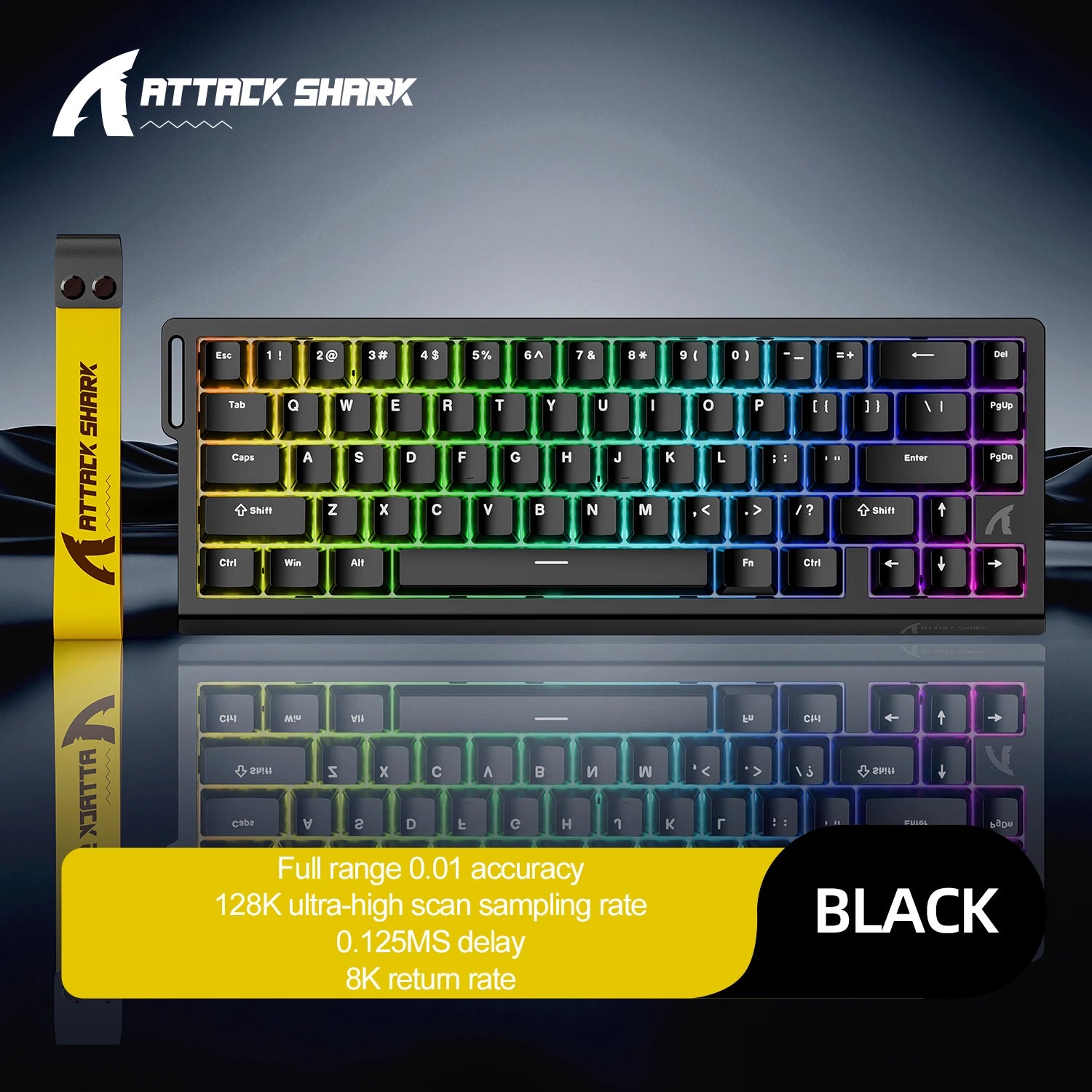 ATTACK SHARK X68HE Magnetisches Gaming Keyboard | 8000Hz, SOCD, Rapid Trigger
