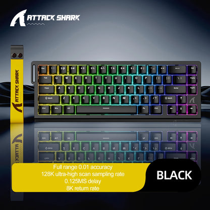ATTACK SHARK X68HE Magnetisches Gaming Keyboard | 8000Hz, SOCD, Rapid Trigger