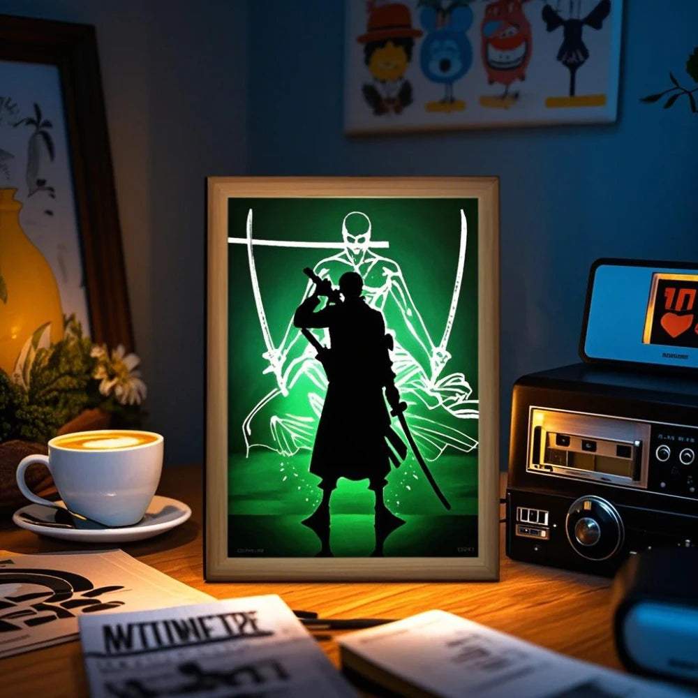 One Piece Premium LED-Lichtkunst Rahmen