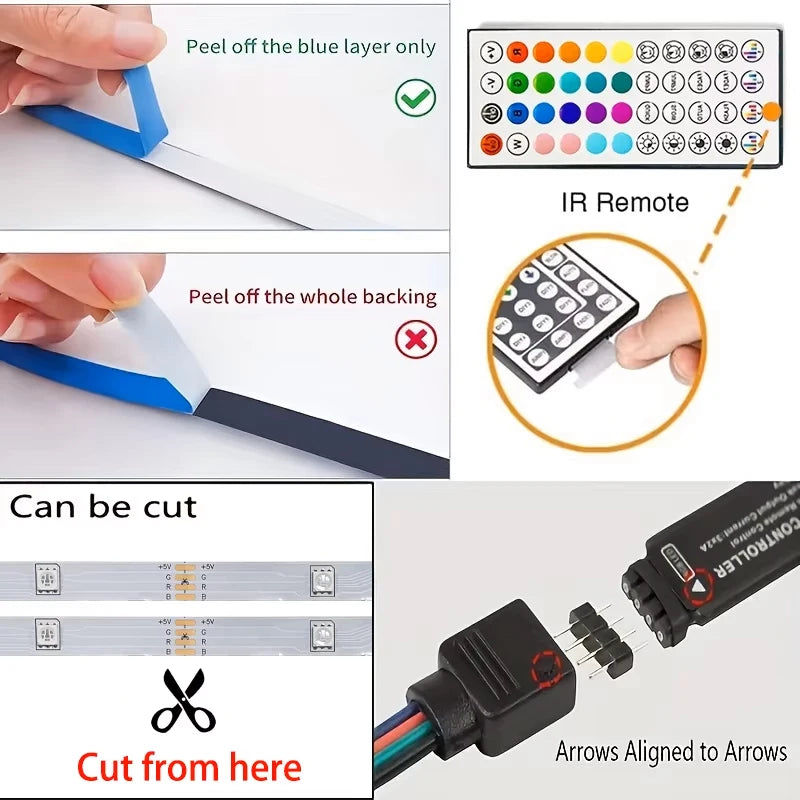 Smartes App-gesteuertes RGB Lichtsystem