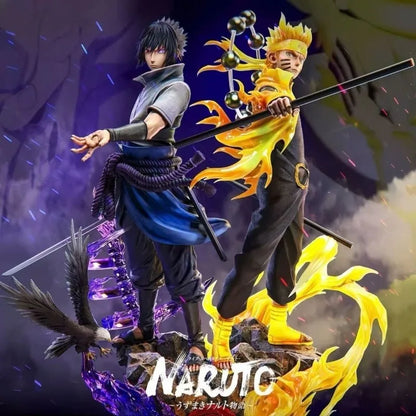 Naruto Uchiha Madara & Sasuke Premium Sammlerfigur – Bandai Actionfigur
