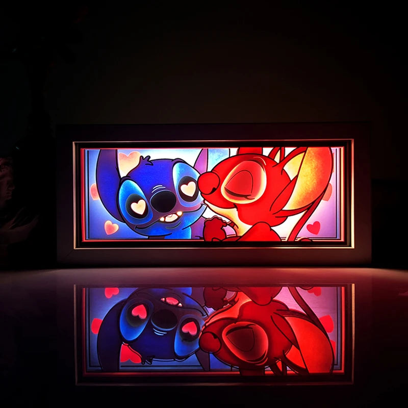 Anime Papier-Schnitt Nachtlicht – Farbwechsel LED Lichtbox Atmosphäre Zimmerlampe
