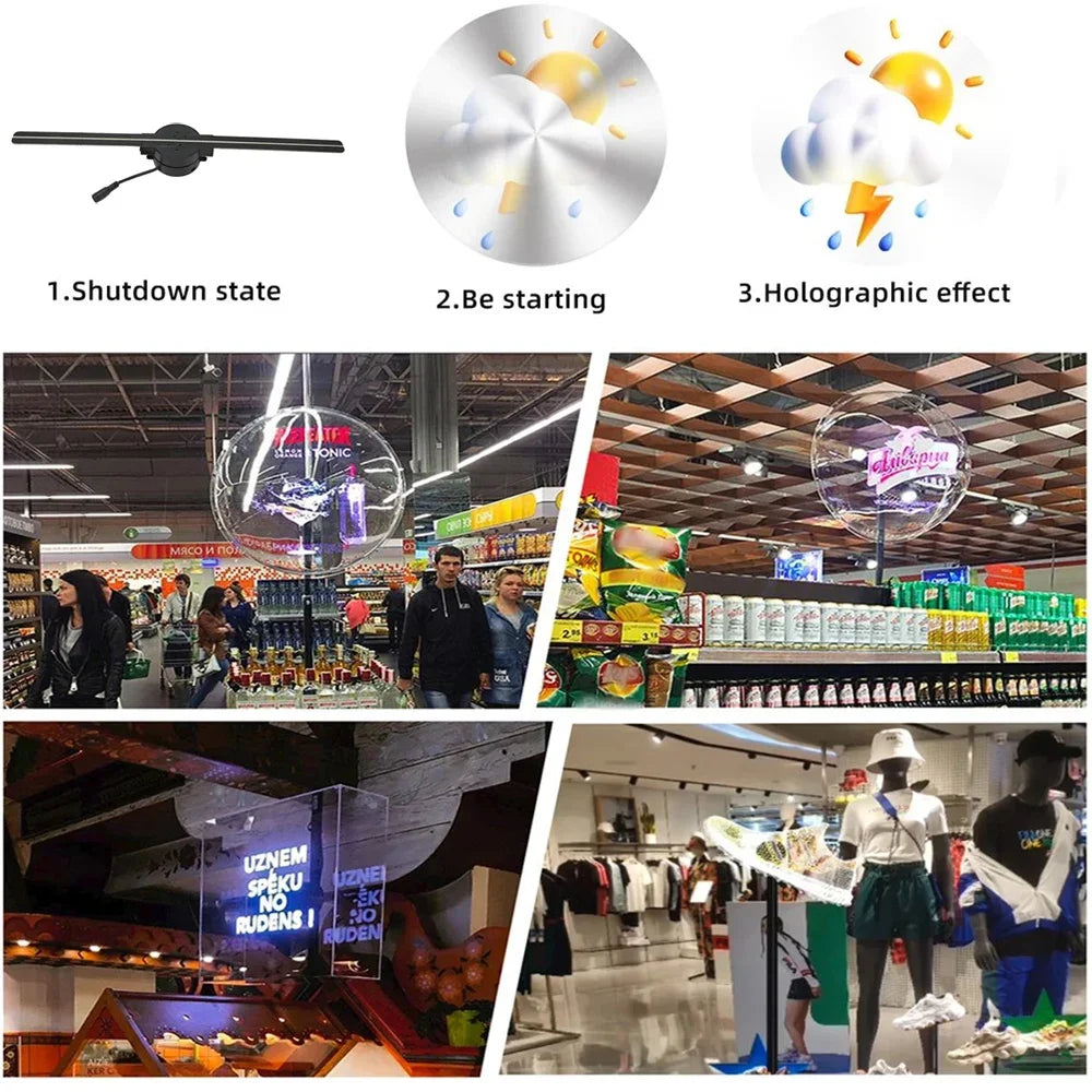Floating 3D HD Hologram Display