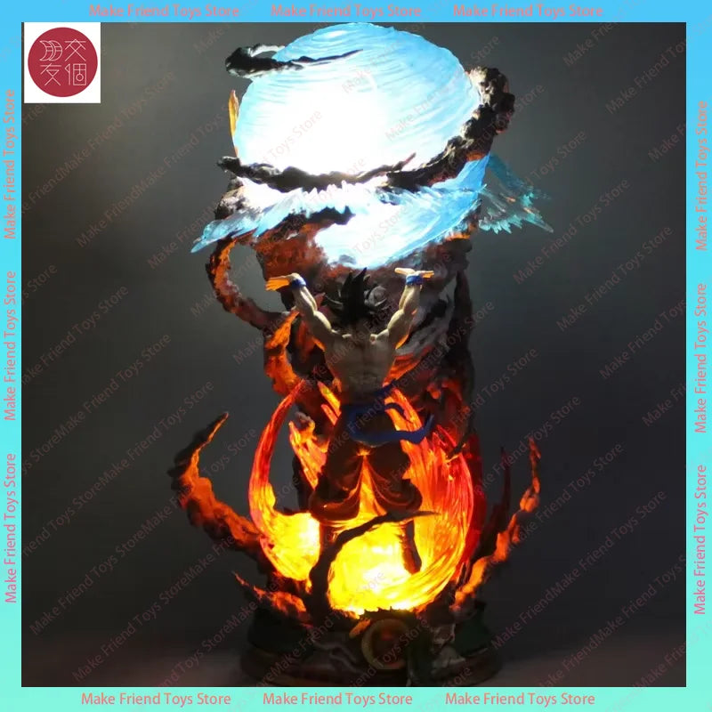 Schwebende Goku Kamehameha LED Statue