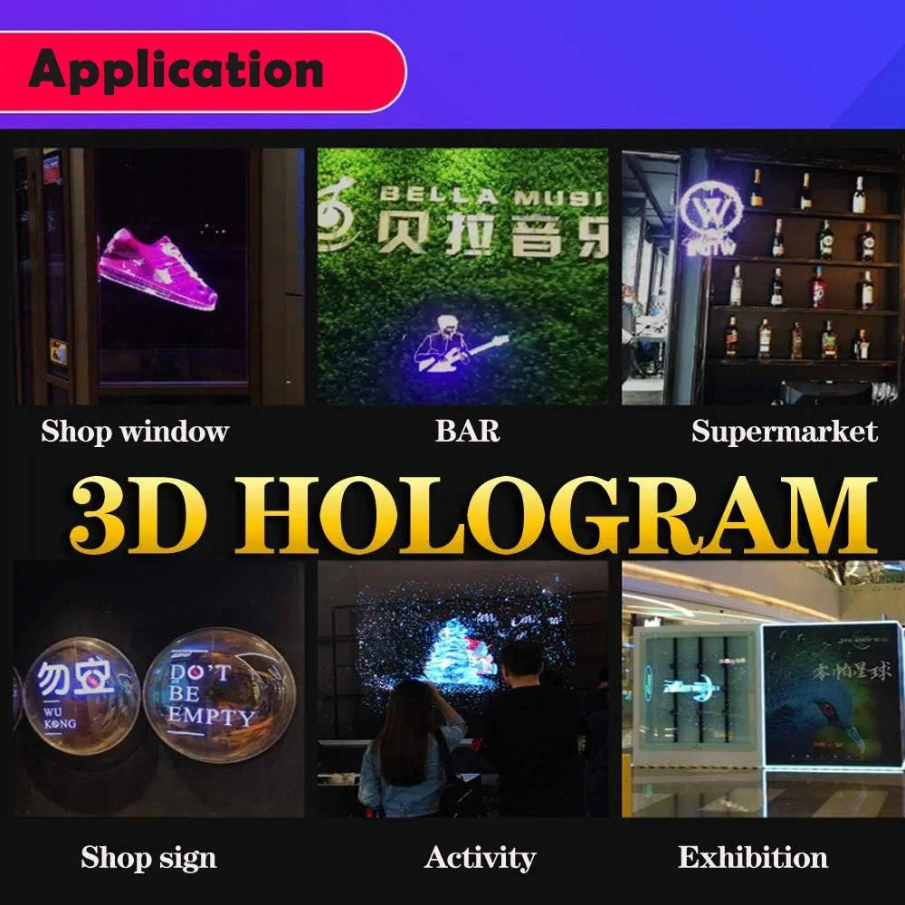 Schwebendes 3D HD Hologramm Display