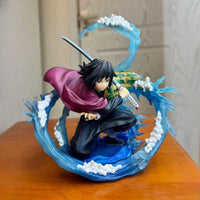 New Hot 17cm Demon Slayer Zero Tomioka Giyuu Anime Action Figure Pvc Collection Model Toy Desktop Ornament Model Toys