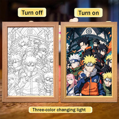 Premium Anime 3D Lichtkunst Rahmen