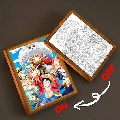 One Piece Premium 3D Lichtkunst Rahmen