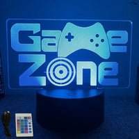 3D Gaming Setup Illusionslampe