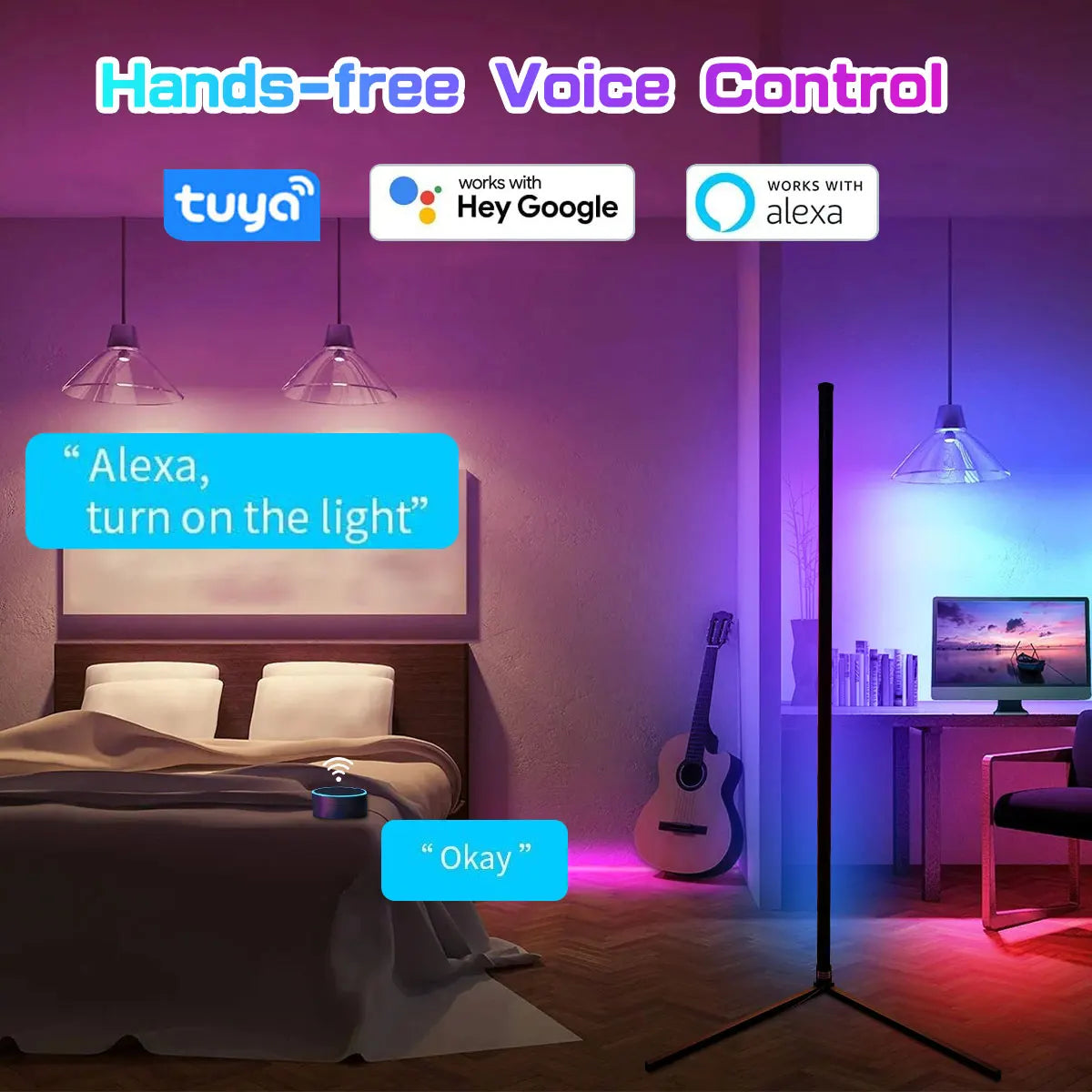 Aura Smart RGB Ambient Corner Lamp