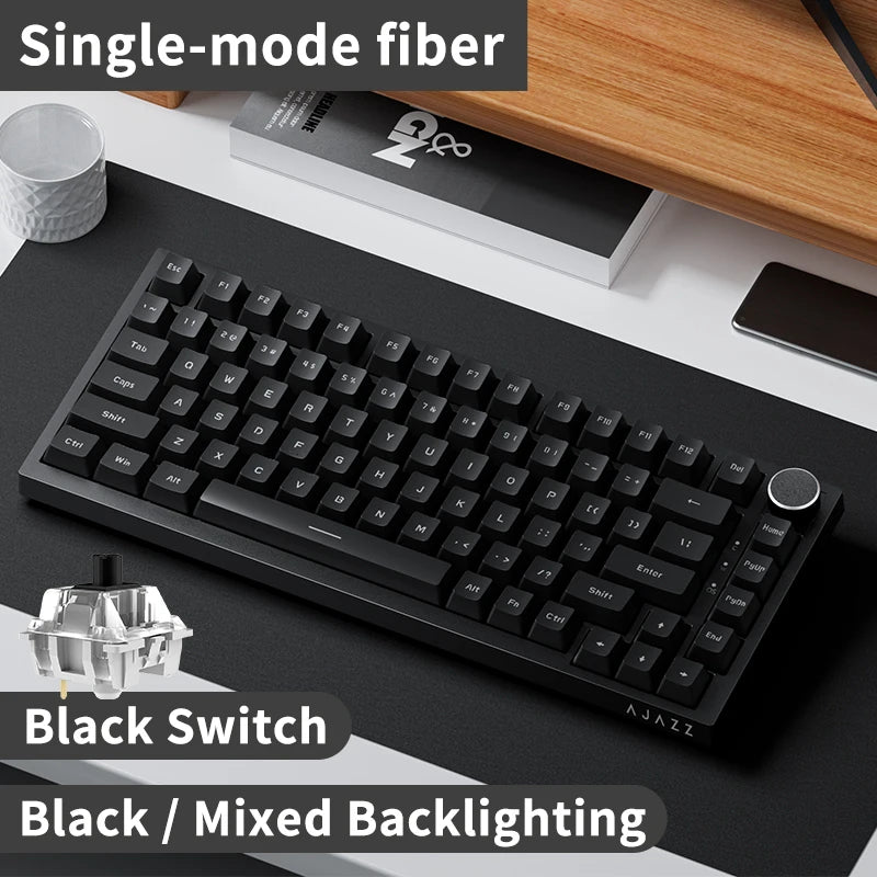 AJAZZ AK820 Mechanische Gaming Tastatur – Kabelgebunden, Hot-Swap, RGB Beleuchtung