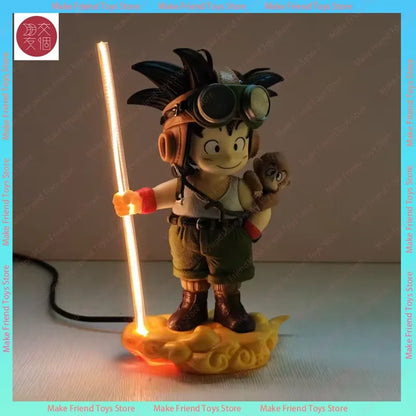 Dragon Ball Z Goku Magnetic Led Lamp Kamehameha Wave Light Anime Night Light Mood Light Desk Decor For Japanese Anime Fans Gifts