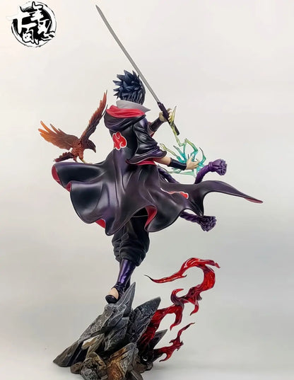 hot 24cm NarutoUchiha Sasuke Anime Figure Uzumaki Naruto Action Figurine Model Pvc Statue Desk Ornament Collection Toy Xmas Gift