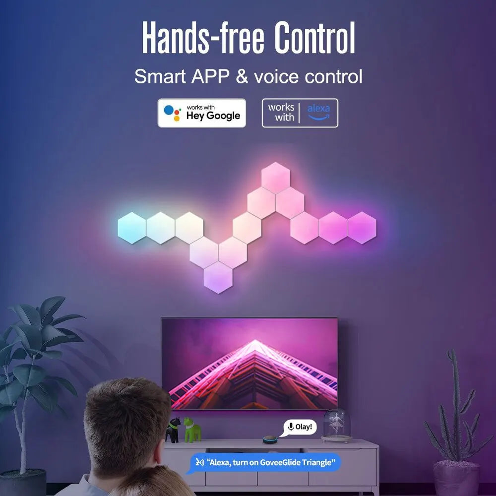 Modulare Hexagon Smart Wandpaneele