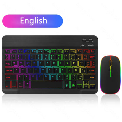 Beleuchtetes Bluetooth Tastatur-Maus-Set