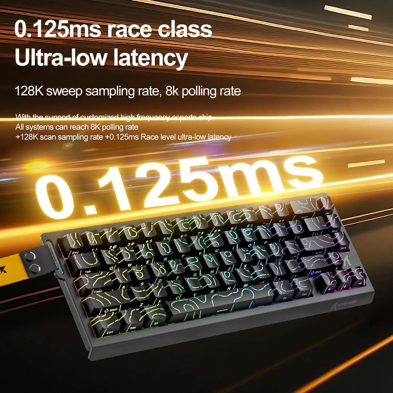 ATTACK SHARK X68HE Magnetisches Gaming Keyboard | 8000Hz, SOCD, Rapid Trigger