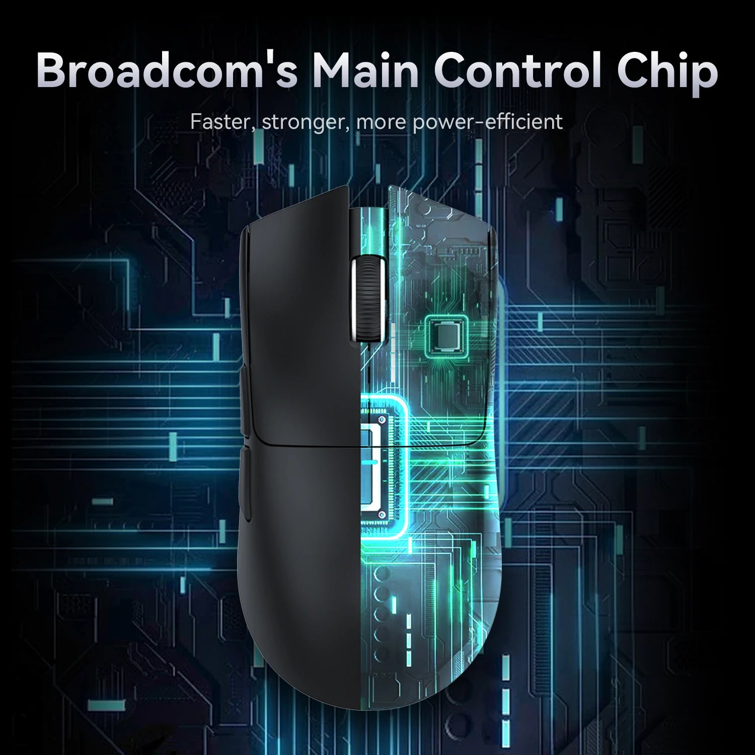 Kabellose Dual-Mode Gaming Maus – Transparent, 1600 DPI, Bluetooth & 2.4G