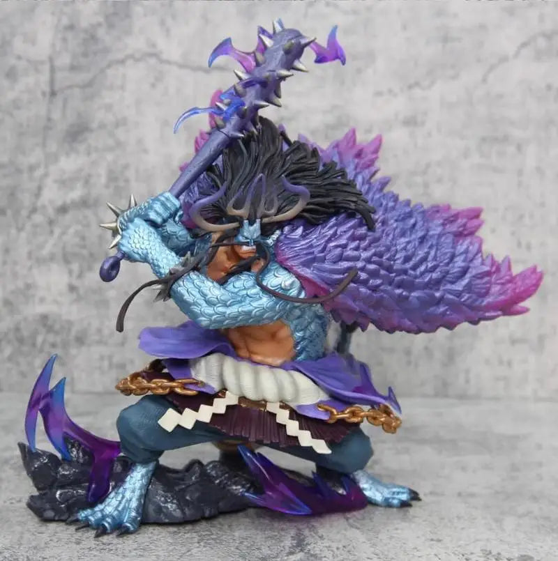 30cm One Piece Kaido Four Emperor Beasts Pirates Anime Figure Model Statue Boys Collection Desktop Decoration Ornament Toys Gif