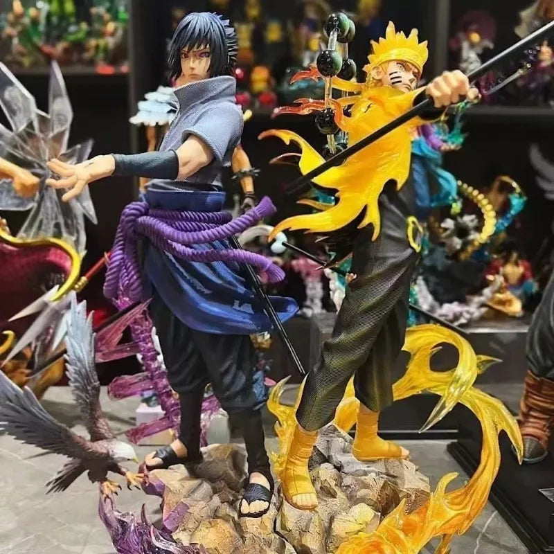 Naruto Uchiha Madara & Sasuke Premium Sammlerfigur – Bandai Actionfigur