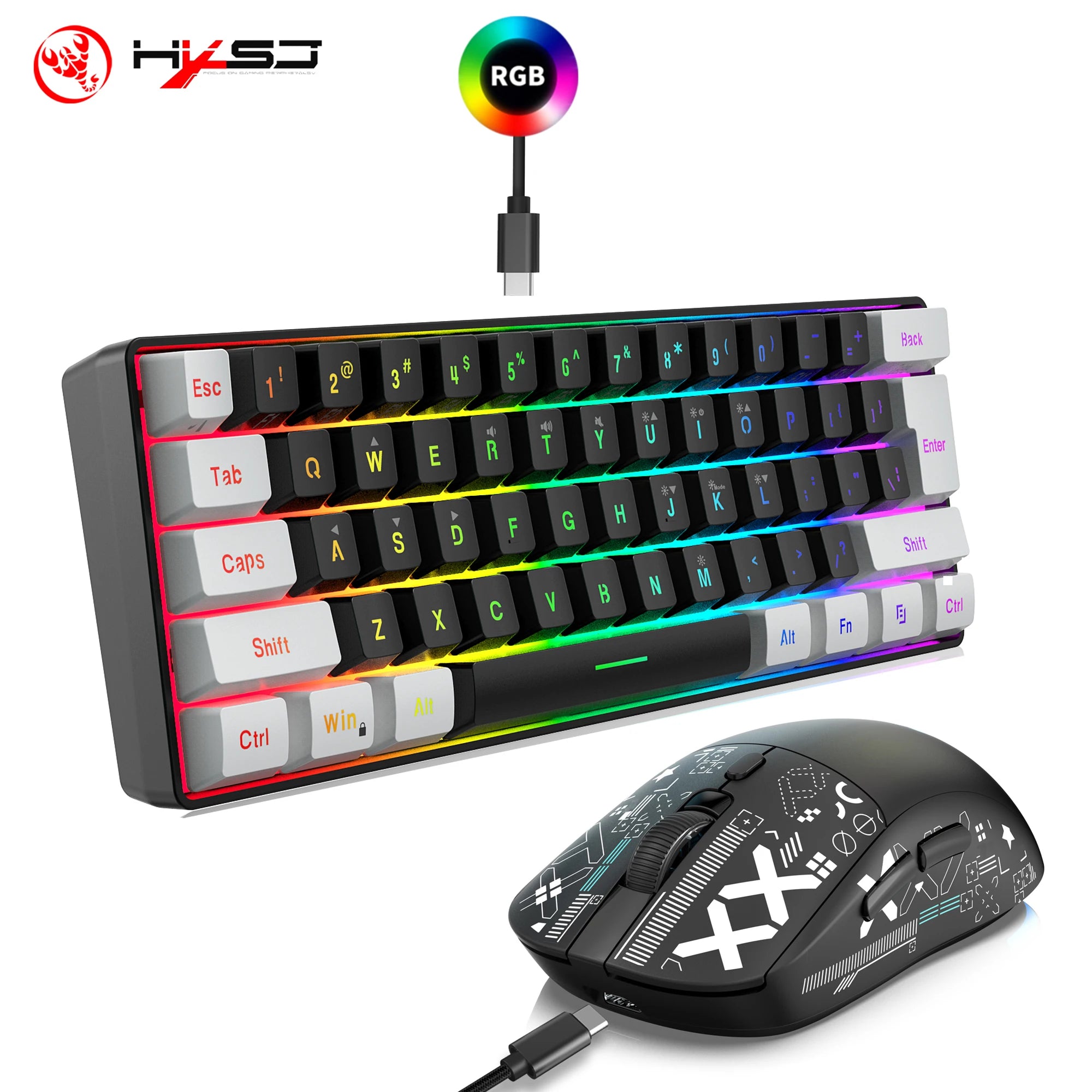 Compact 60% RGB Gaming Set